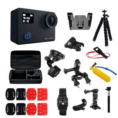 

Экшн-камера AirOn ProCam 8 Black Blogger Kit 30 in 1 (69477915500063), Черный