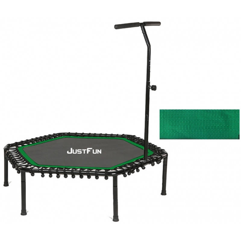 

Батут для фитнеса Just Fun Fitness 135 см зеленый, батут с ручкой без сетки