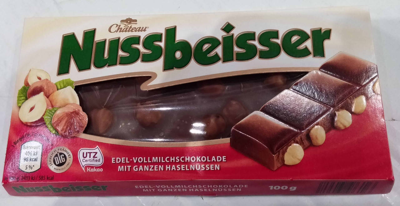 

Chateau Nussbeisser Schokolade - молочный шоколад с фундуком, 100г
