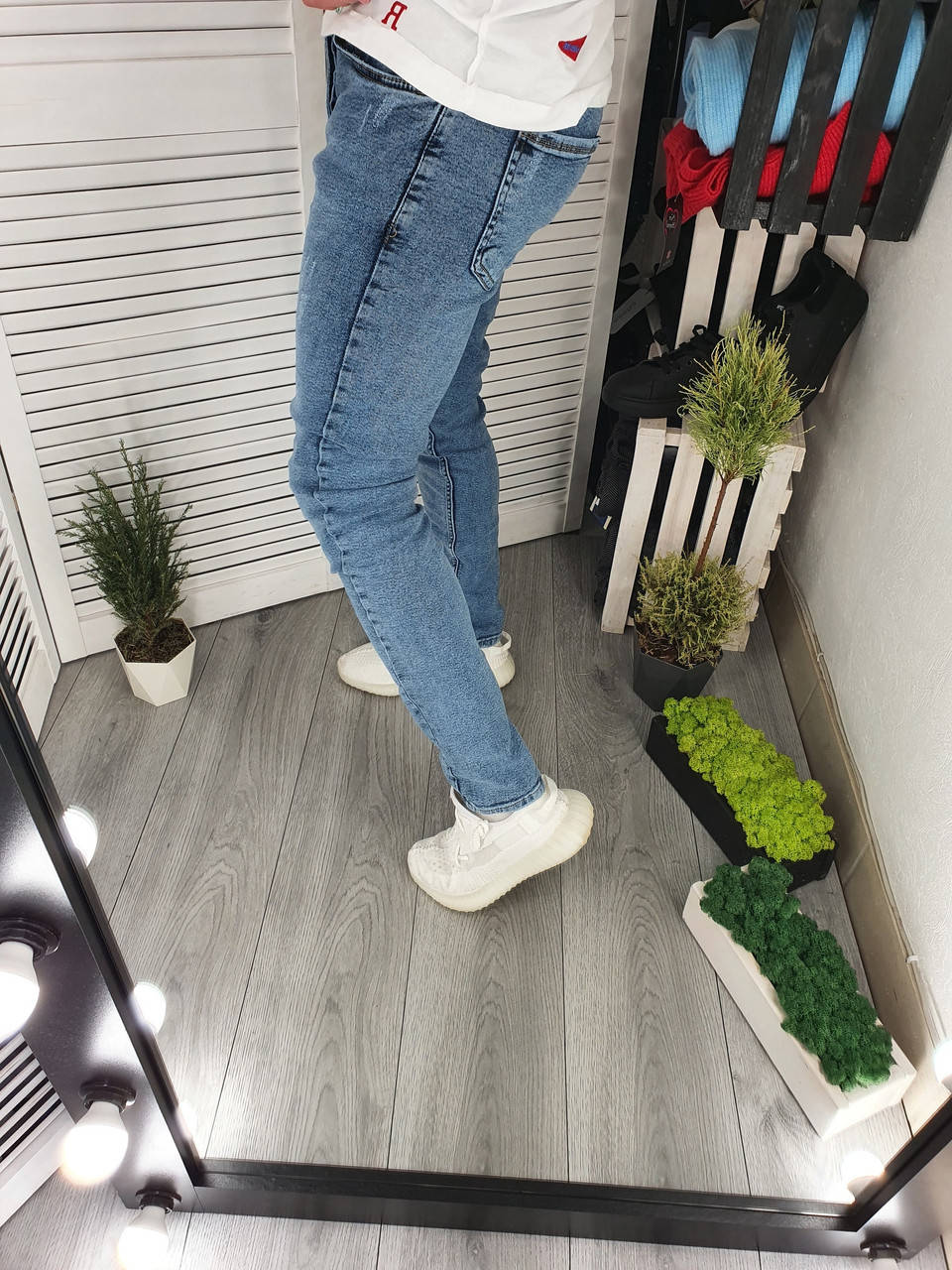 

Мужские голубые зауженные джинсы Denim / Турецкое качество 32