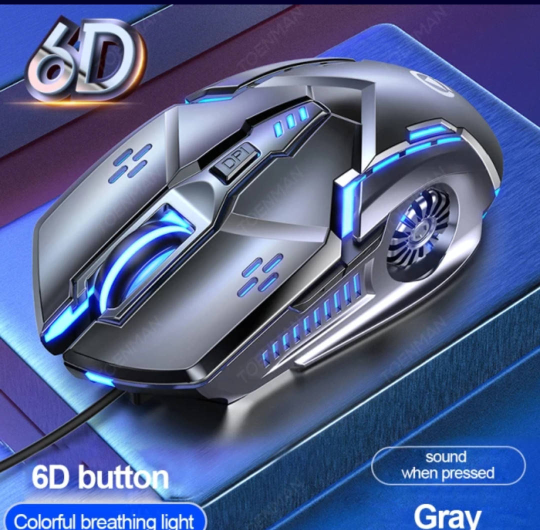 

Геймерская мышь G5 6 D usb, 3200 dpi, 7 кнопок, rbg подсветка, чорный цвет
