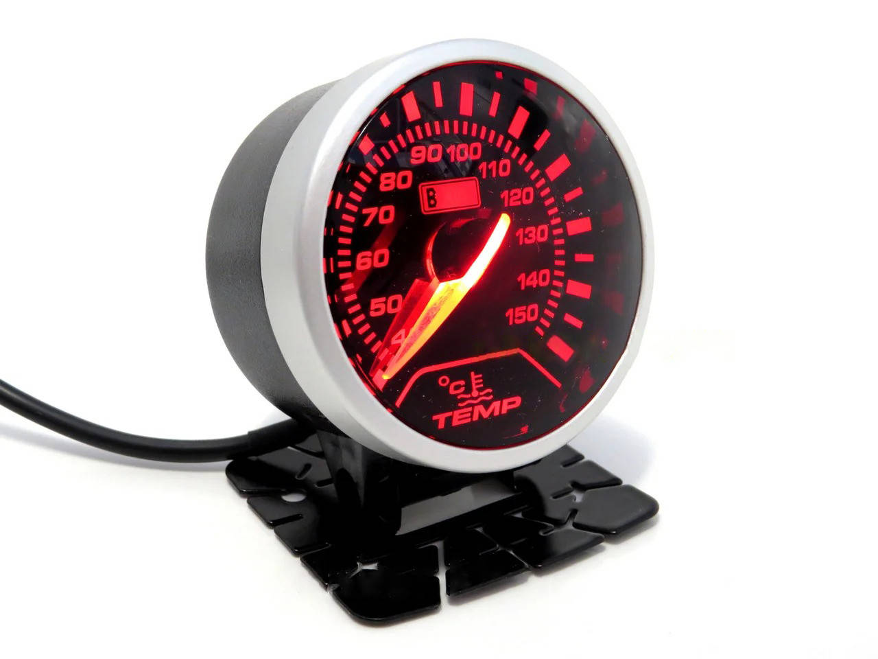 

Указатель температуры воды стрелочный Ket Gauge 6602 на ножке тонкий черный Ø60мм прибор датчик автомобильный