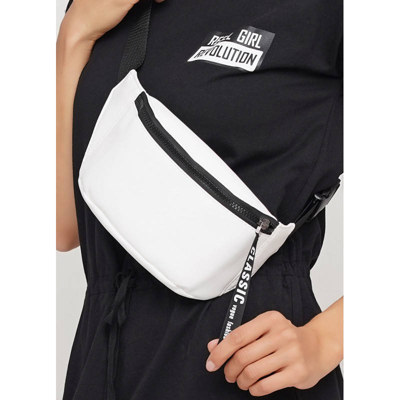 

Женская бананка сумка через плечо барсетка, Белый