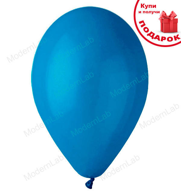 

Воздушные шарики 100 шт, Италия, размер - 30 см, цвет - синий (пастель)