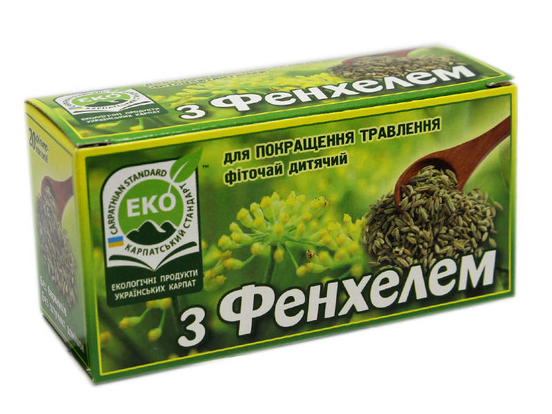 

Детский фиточай для пищеварения с фенхелем