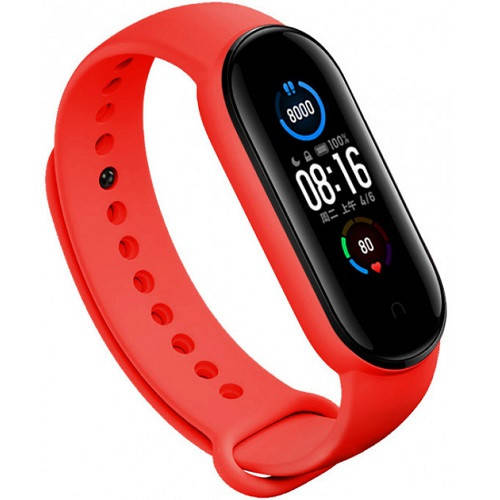 

Ремешок Xiaomi Mi Band 5/Mi Band 6 Red