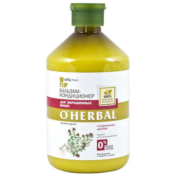 

O'Herbal бальзам-кондиціонер для фарбованого волосся 500 мл