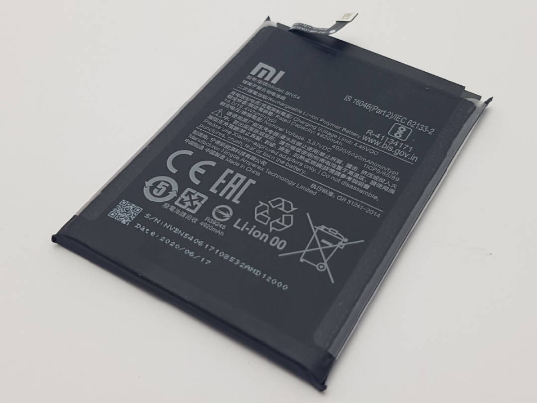 

Батарея BN54 Xiaomi Redmi 9 Сервисный оригинал с разборки (до 10% износа)