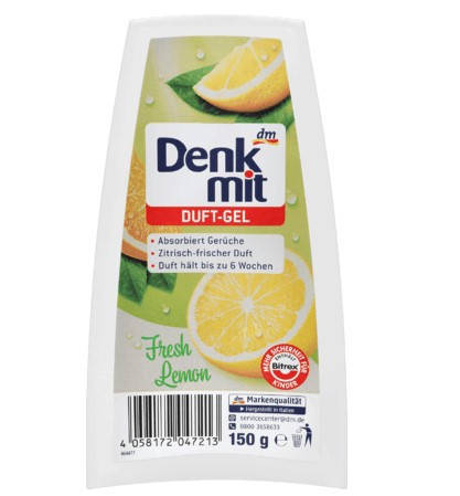 

Освежитель воздуха гелевый "Лимон" Denkmit raumduft gel fresh lemon