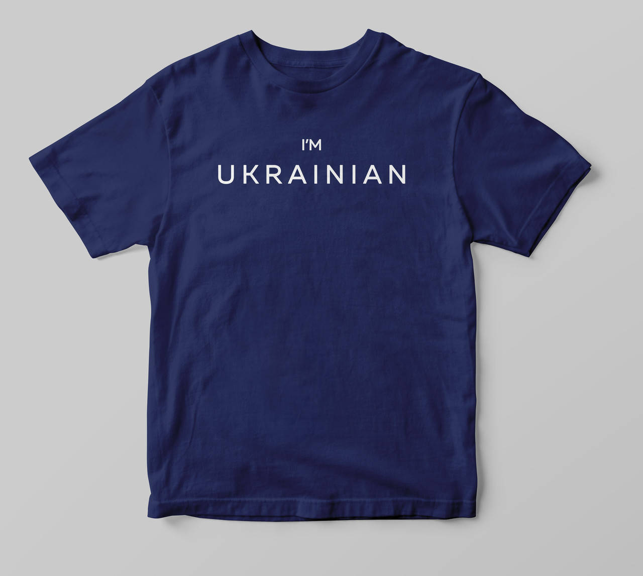 

Патріотична Футболка I'm Ukrainian Темно-синий