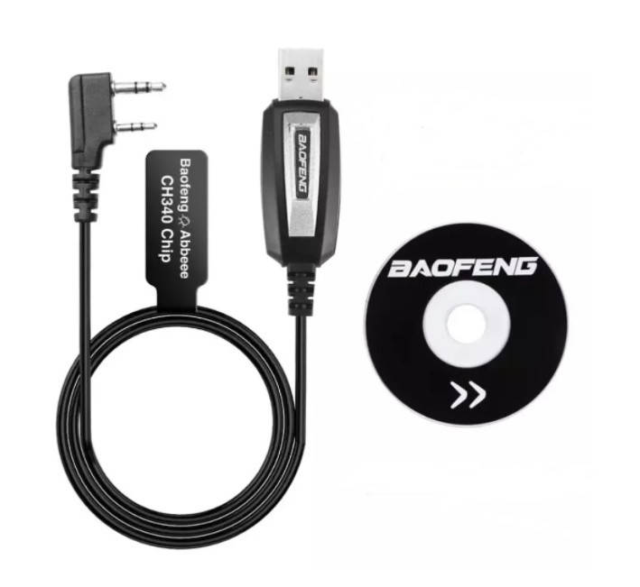 

USB-кабель для программирования раций Baofeng (Kenwood) +диск