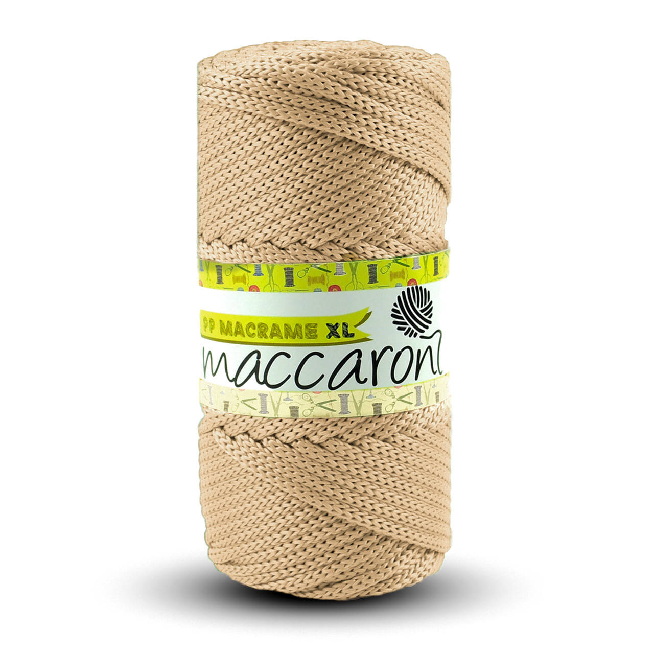 

Полипропиленовый шнур Maccaroni PP Macrame XL 4 mm Кремовый