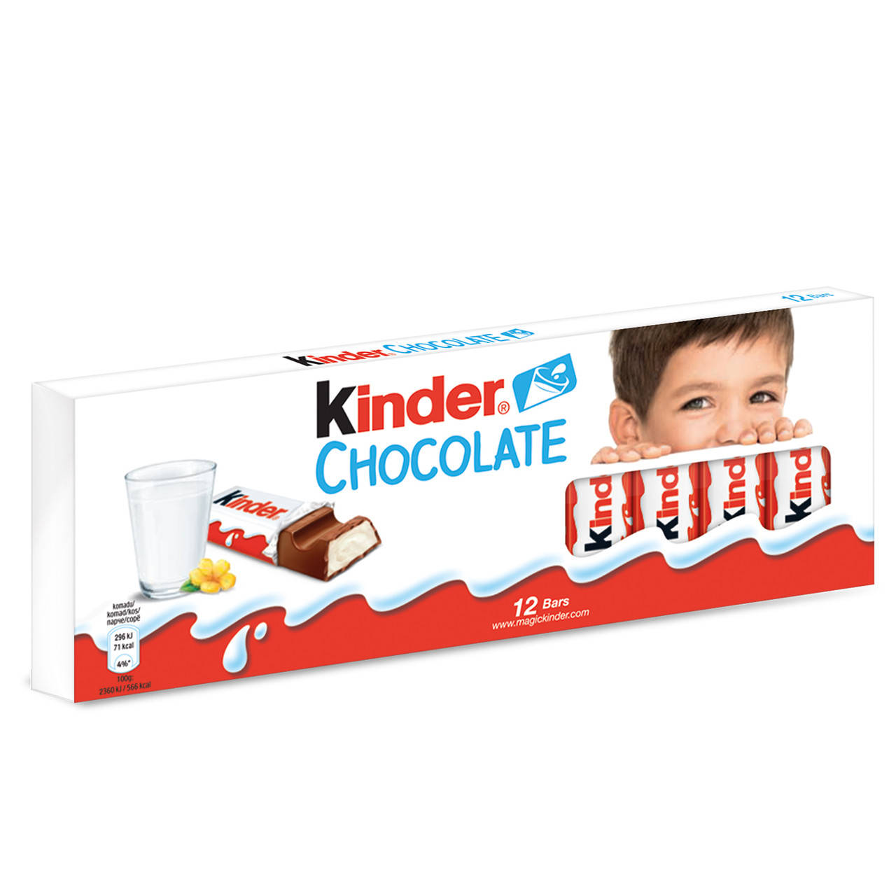 

Шоколад молочный Kinder Chocolate с молочной начинкой 150г (12х12.5г) Германия