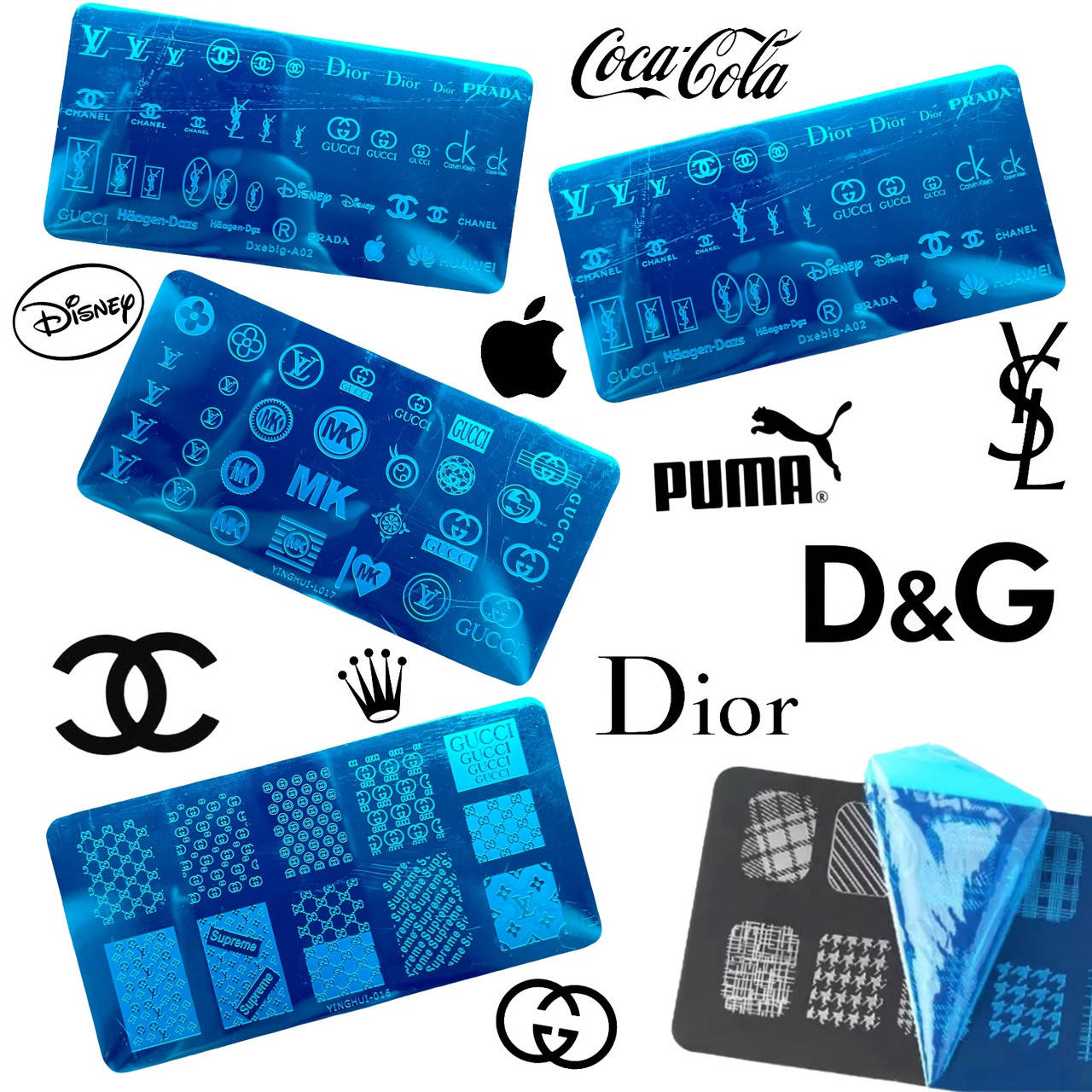 

Диск для стемпинга металлический, маленький (12 см * 6 см) / бренды