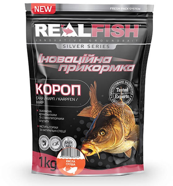 

Прикормка REAL FISH Короп (кислая груша) 1кг.