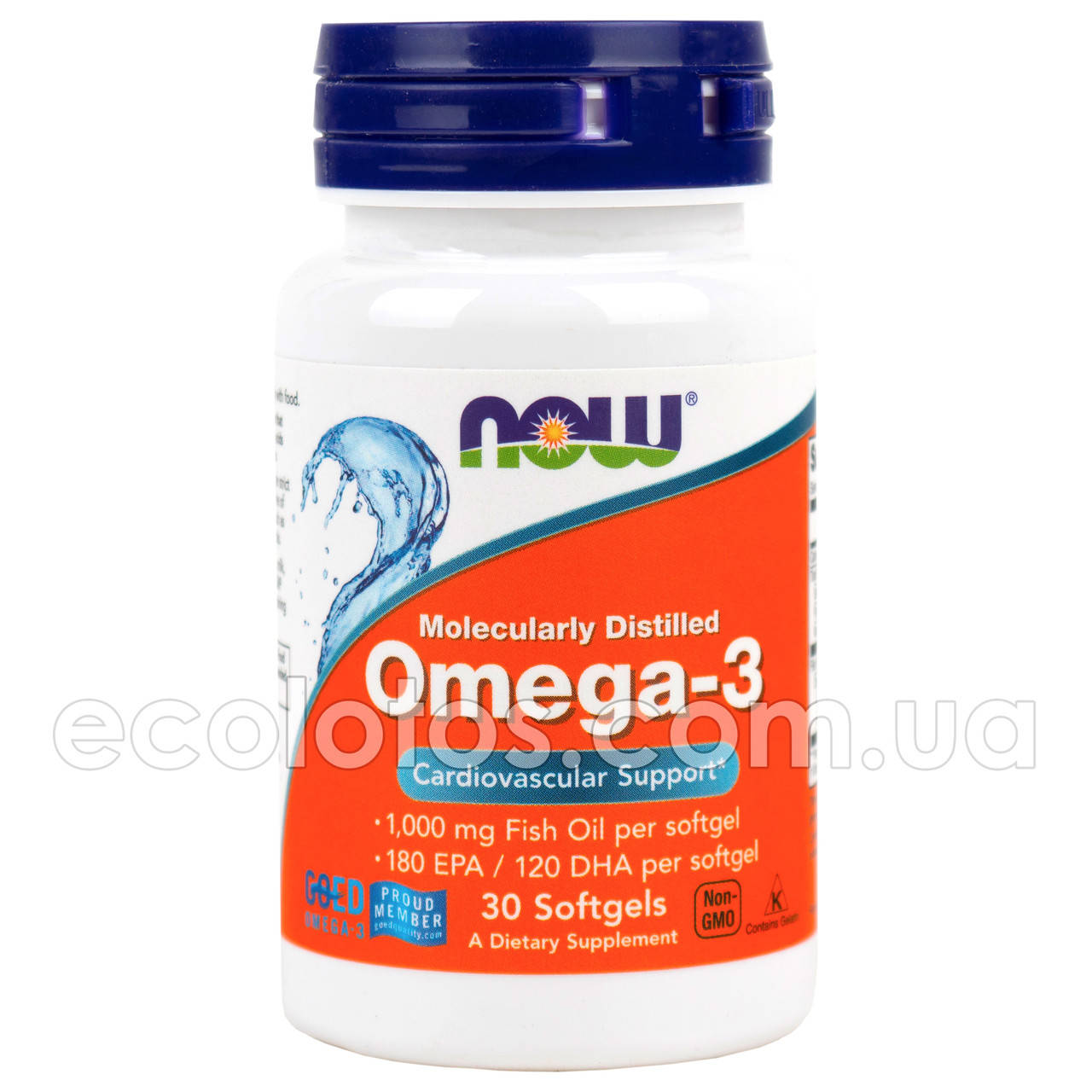 

Омега-3 "NOW" 18/12 1000 мг 30 капсул