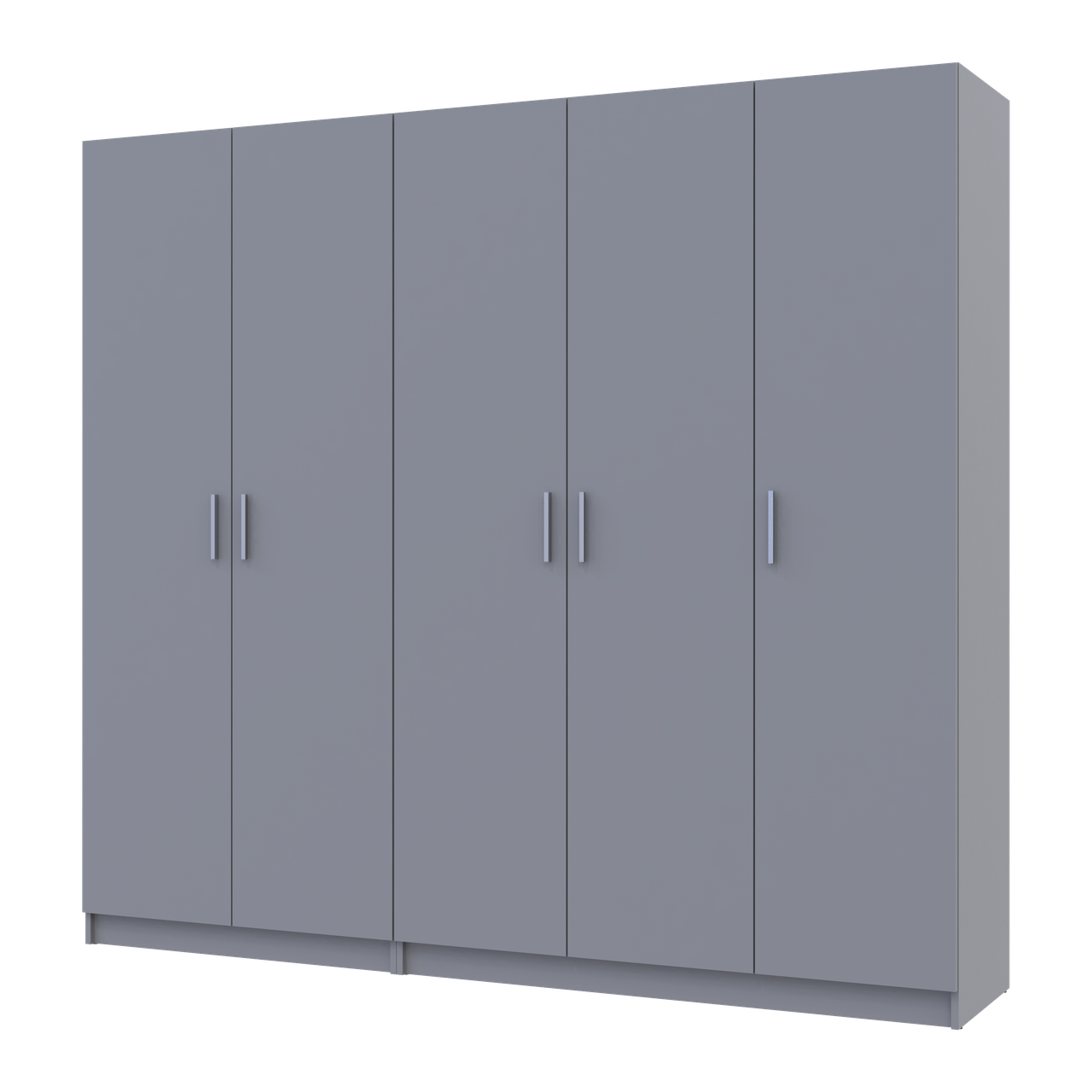 Шафа для одягу комплект Промо Сірий 2+3 ДСП 225х48х204 (80737767) 3