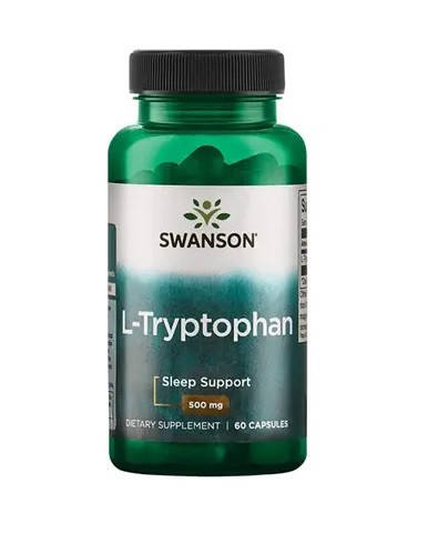 

L-триптофан, L-Tryptophan, Swanson, 500 мг, 60 капсул (SWV-11502)