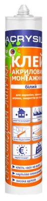 

Клей акриловый монтажный LACRYSIL "Сумасшедшая липучка" 440г, Белый