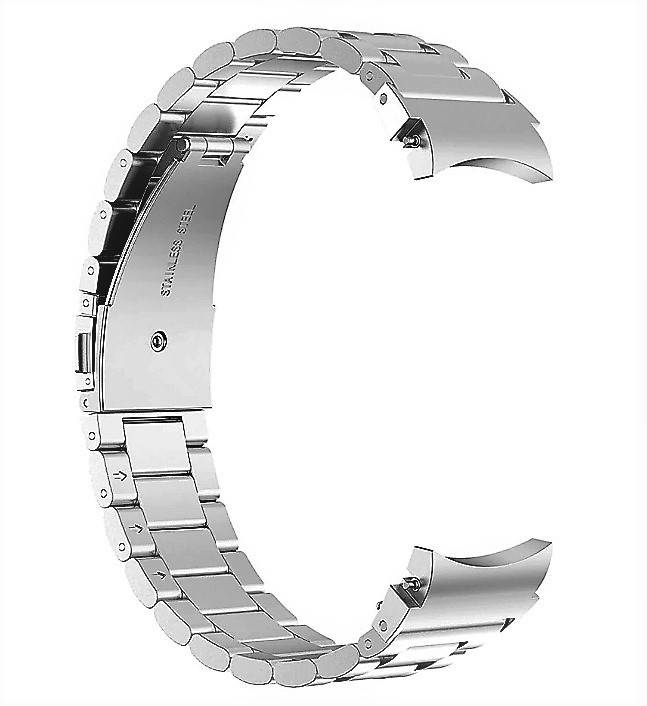

Браслет для годинника Samsung Galaxy Watch 4, СЕРЕБРИСТЫЙ цвет.