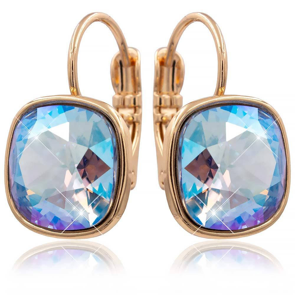 

Серьги Swarovski лимонная позолота (Медицинское золото)