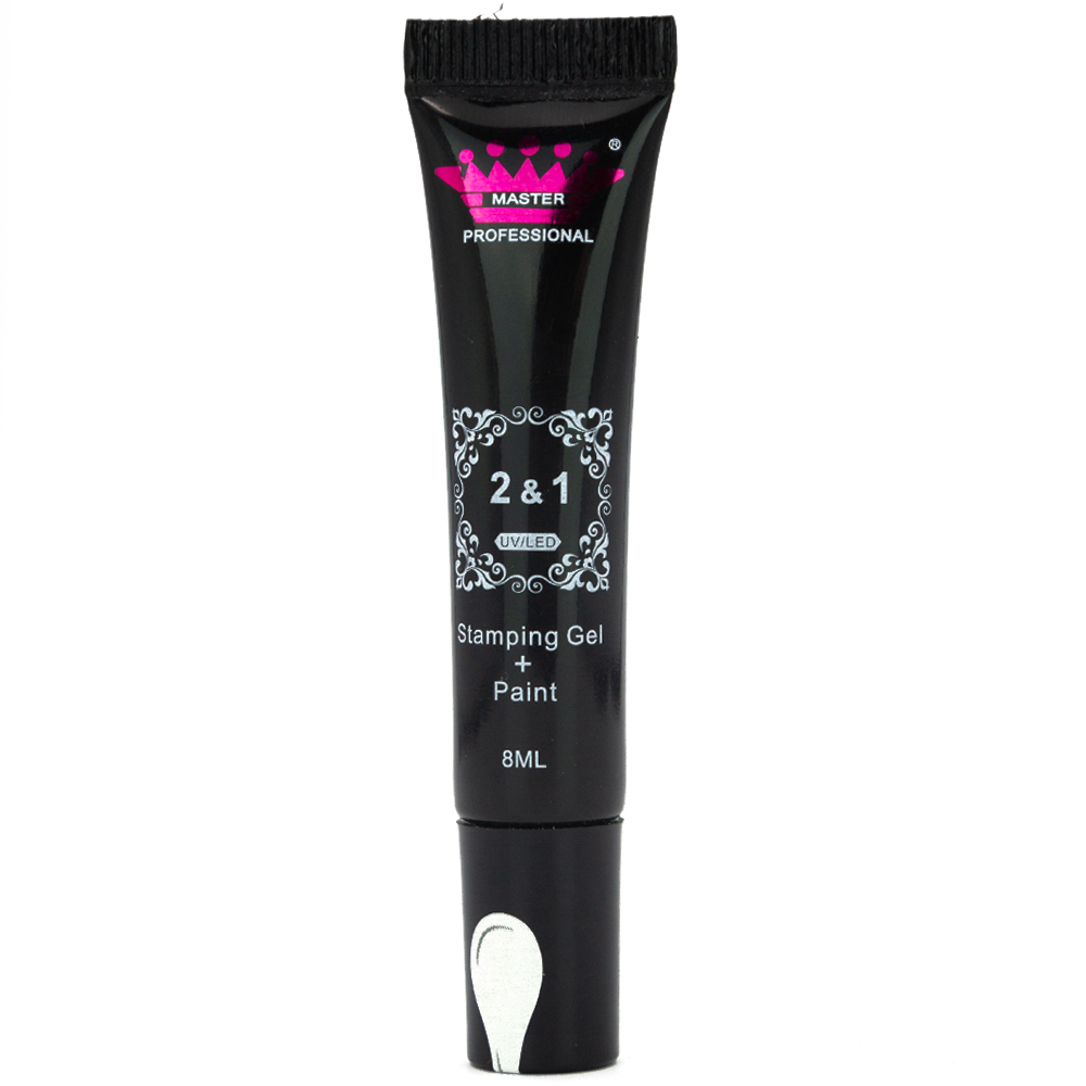 

Краска для стемпинга Master Professional Stamping Gel + Paint 8 ml - № 002, Белый