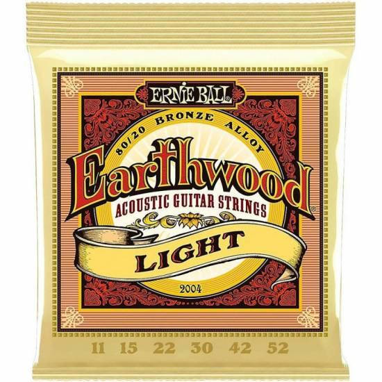 

Струны Для Акустической Гитары Ernie Ball 2004 Earthwood Acoustic 80/20 Bronze Light 11/52