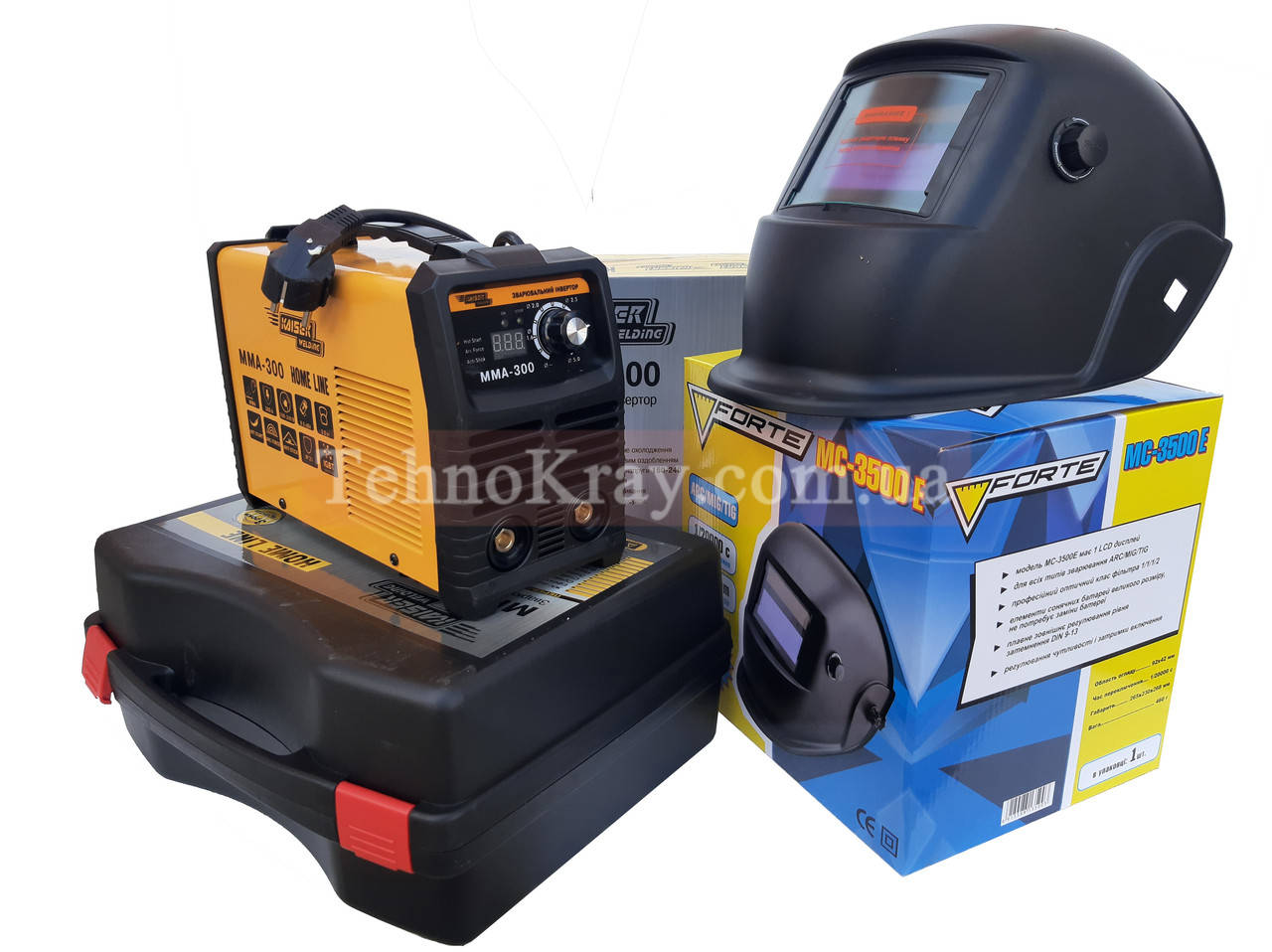 

Сварочный аппарат инвертор Kaiser MMA-300 HOME LINE + Маска Хамелеон Forte МС-3500E