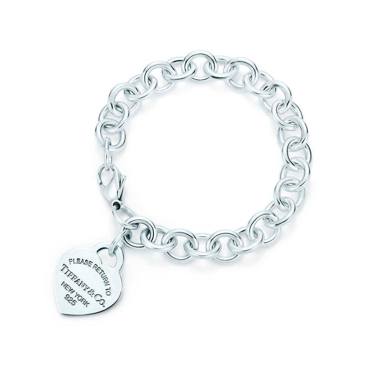 

Серебряный браслет Tiffany & Co Heart Tag Charm 19