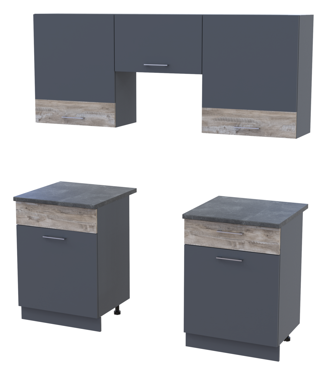 Кухня Лея Doros 1.8 м Графіт/Клондайк ДСП 180х60х250 (81000014) 5