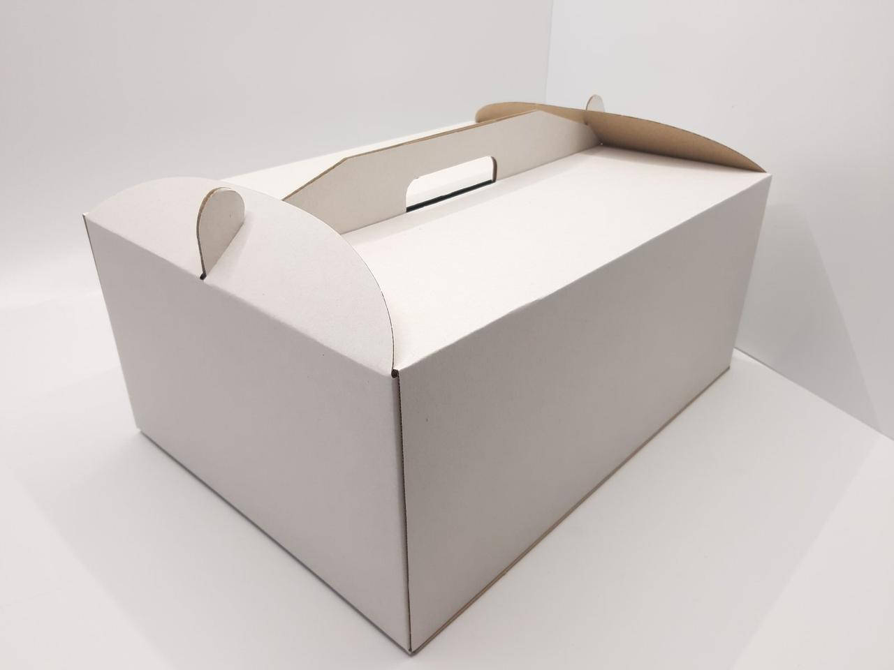 

Коробка картонна для торта 31 см х 41 см х 18 см (30Т)