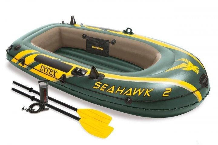 

Двухместная надувная лодка Intex Seahawk 2 236х114х41см с веслами и ручным насосом 68347