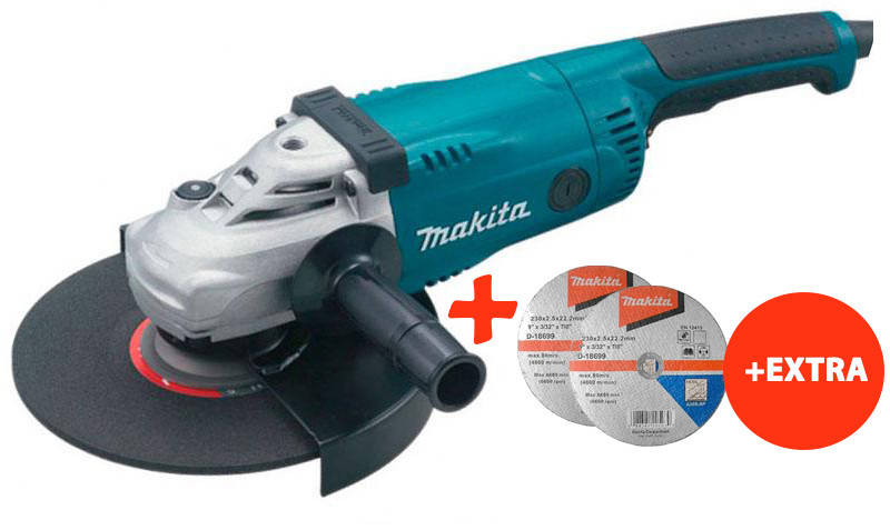 

Угловая шлифмашина Makita GA9020SF + 2 отрезных круга 230x2.5 Makita