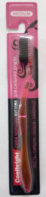 

Зубна щітка Coolbright Woman Medium червона, Красный