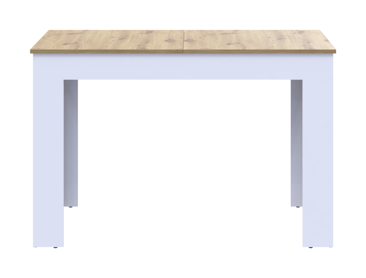 Столовий стіл Doros Флінт Білий/Дуб Артізан 120(170)х80х78 (41510130) 2