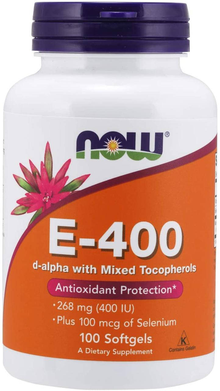 

Now Foods E 400 mixed Tocopherols 100 гелевых капсул