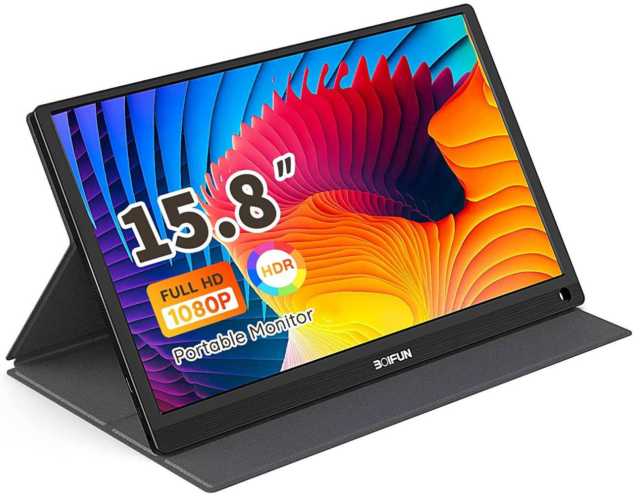 

Портативный монитор - 15,8-дюймовый дисплей USB C HDMI BOIFUN