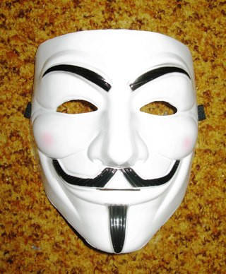 

Маска Вендетта гай фокс V Vendetta Белая