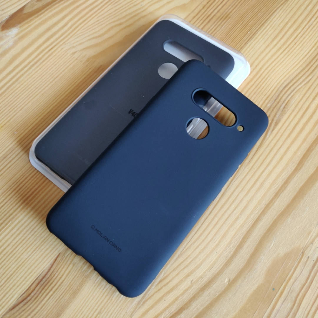 

Силиконовый чехол софт тач для Lg V50 Molan Cano ЧЕРНЫЙ