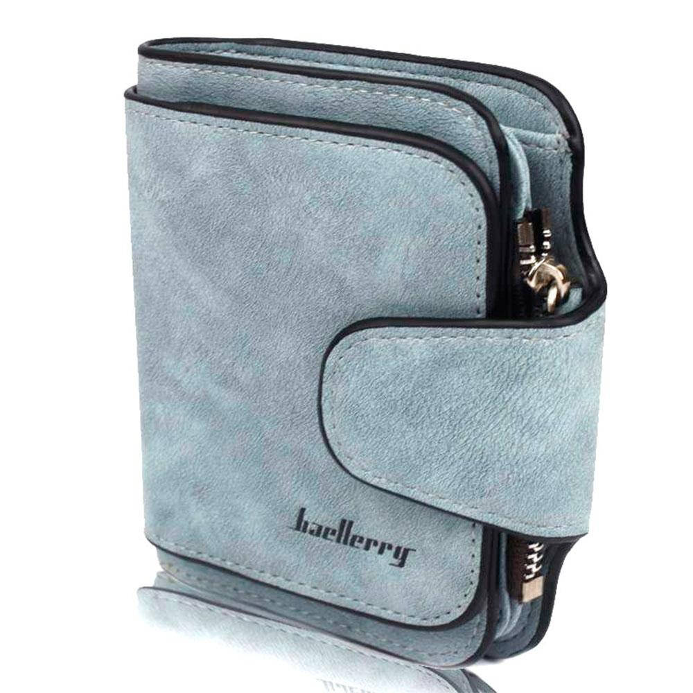 

Женский замшевый кошелек-портмоне Baellerry Forever Mini (12 х 11 х 2,5 см) Голубой