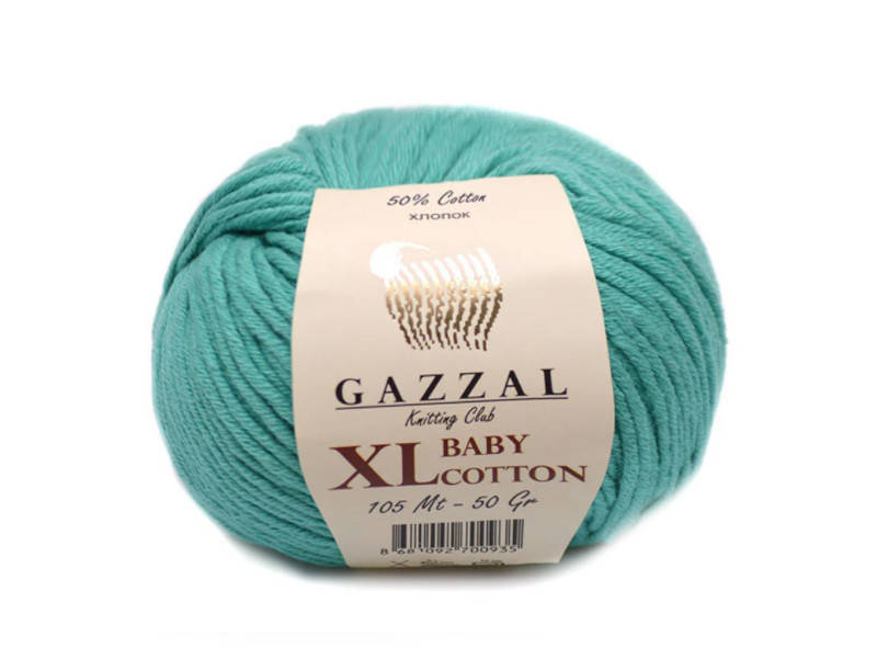 

Gazzal Baby Cotton XL, бирюза №3426, Бирюзовый