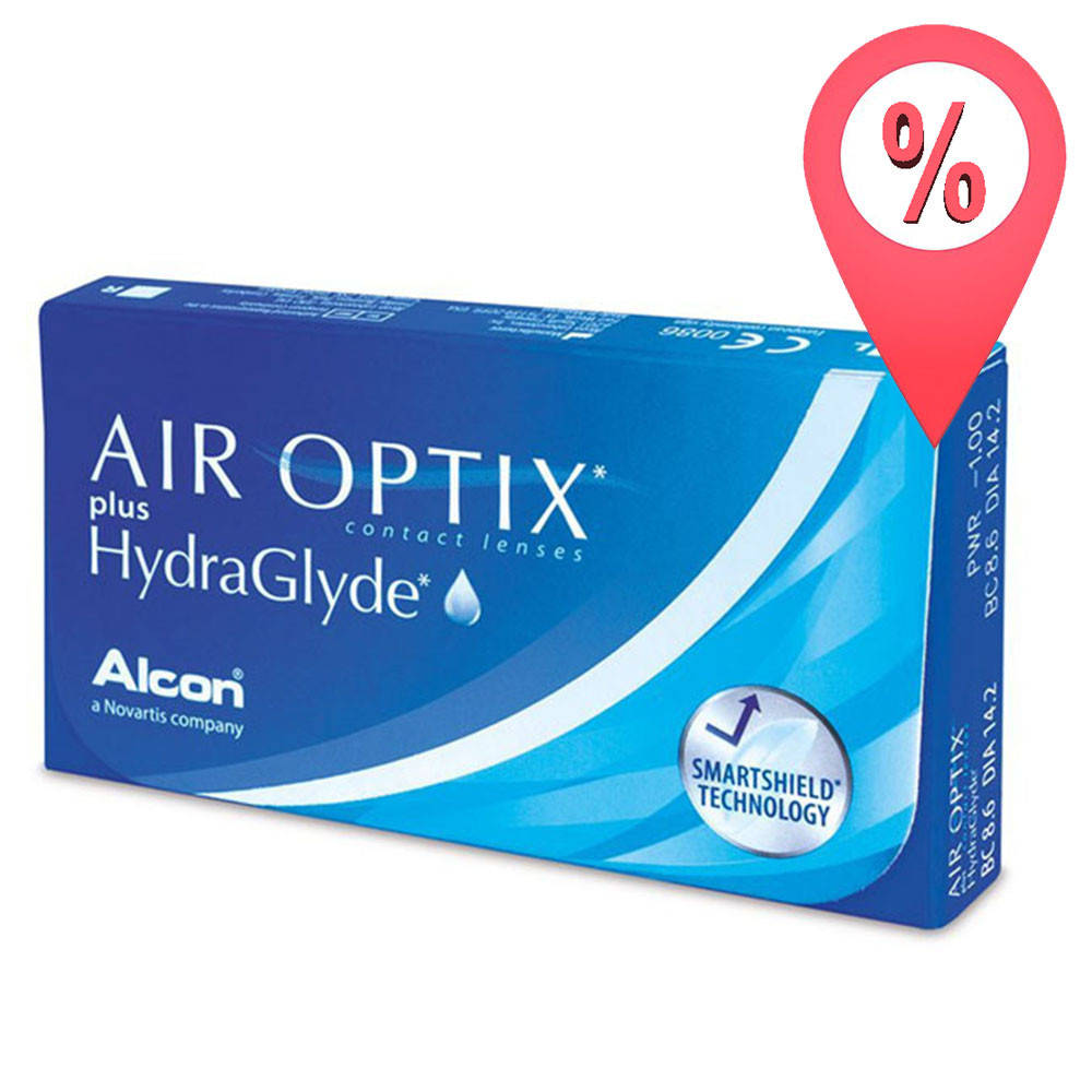 

Контактные линзы Air Optix plus HydraGlyde 6 шт (Aqua New)