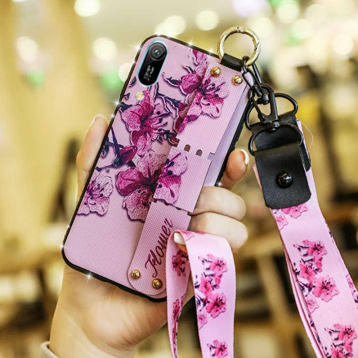 

Чехол Lanyard для Huawei Y6 2019 бампер с ремешком Rose