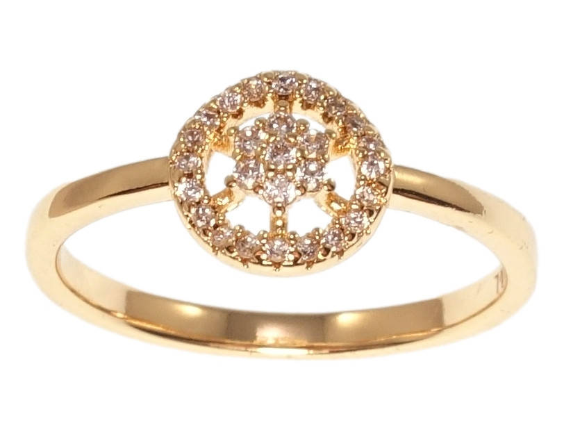 

Кольцо Xuping M&L желтый оттенок "Колесо фортуны" р.16,16.5,17,17.5,18.5