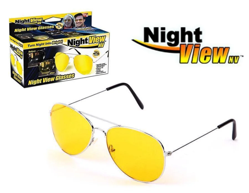 

Желтые очки для водителей ночного виденья Night View Glasses / Антибликовые очки для водителей, Желтый
