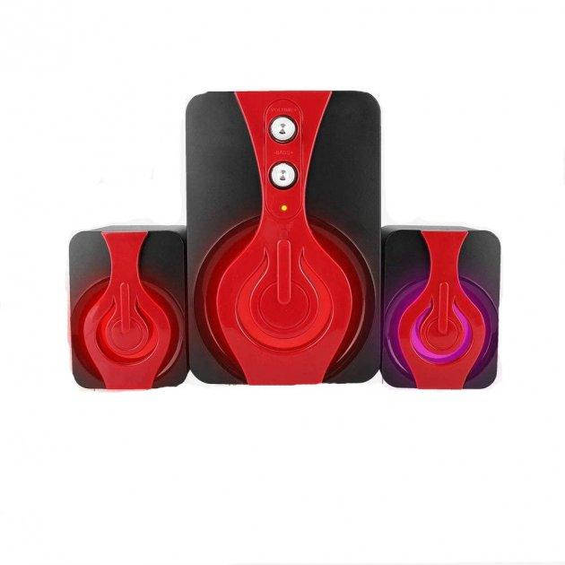 

Колонки компьютерные USB FT-2060 RGB 9Вт Черно-красные