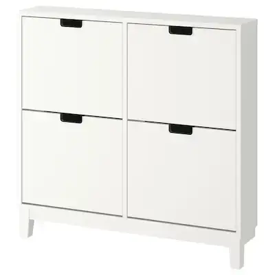 

Шкаф для обуви с 4 отделениями IKEA STÄLL, белый, 96x17x90 см (ИКЕА СТЕЛЛЬ)