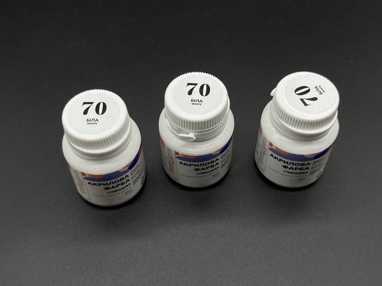 

Акриловая краска для декора, глянцевая. 20мл. Белая., Белый