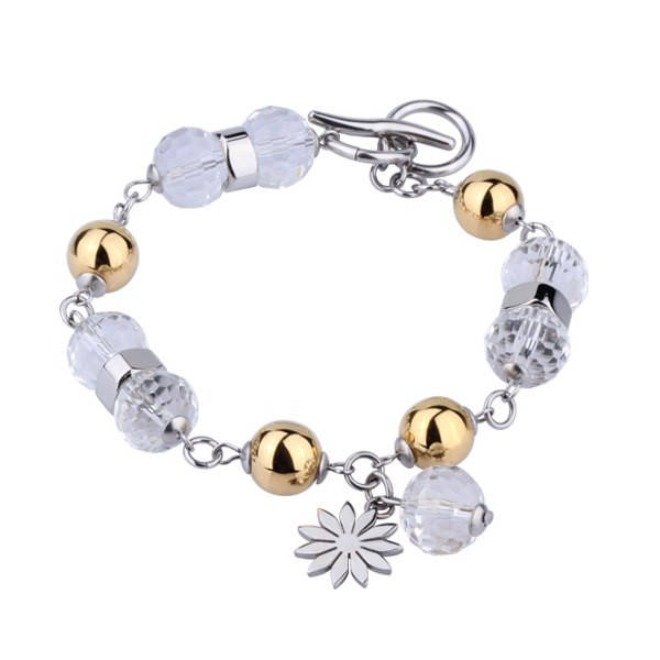 

Женский браслет из ювелирной стали Swarovski-Elements