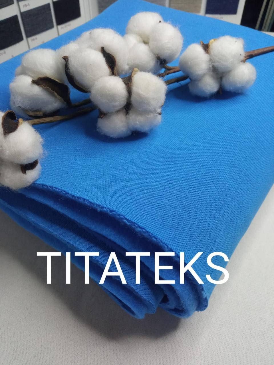 

Футер 3-х нить начес, Океан, Пенье, Турция, 80% хлопок 20% полиэстр (320 г/м2), Pantone 17-4435 TPG., Голубой